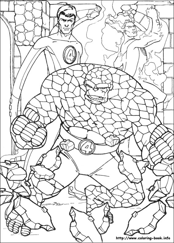 Fantastic Four coloring picture